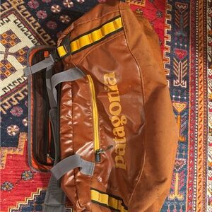 Patagonia Orange Duffel Bag